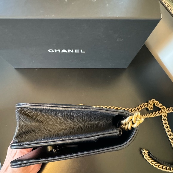 Authentic Chanel WOC caviar black gold hardware. - Picture 13 of 13
